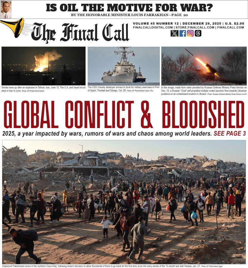 "Global Conflict &amp; Bloodshed: 2025, a year impacted y wars, rumors of wars and chaos among world leaders."

Learn more and subscribe @ finalcalldigital.com