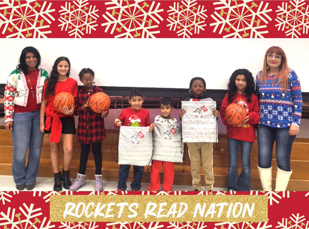 MaryHolleyElem1's tweet photo. Congratulations to our students who were named Houston Rockets Read Nation Winners for their dedication to reading at home!
We’re proud of your hard work and love for learning! #ReadNation #LiteracyChampions #GoRockets
@HoustonRockets
@FortBendISD https://t.co/mQ7N6RAOP0
