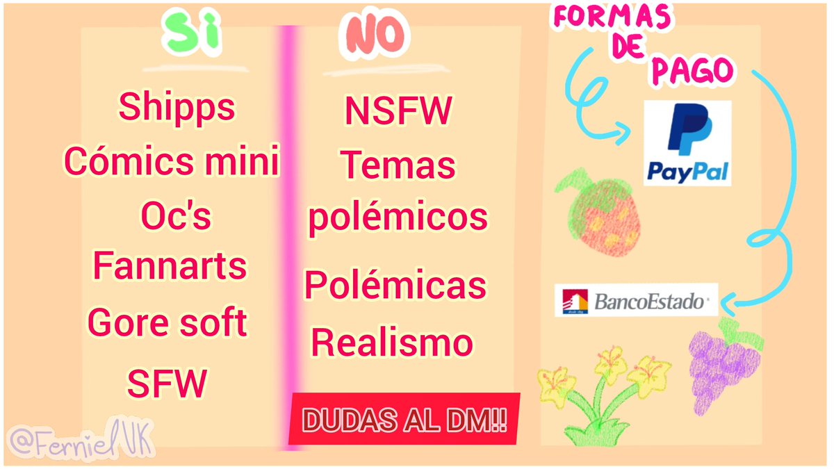 FernielVK's tweet image. COMICIONES ABIERTAAAAS ‼️❤️‍🔥

•Cualquier duda o consulta al privado 💝

#CoMPaS #artedigital #comiciones #WIP #ocart