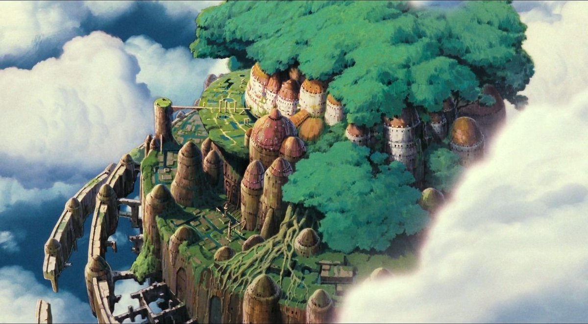 PhotoGhibli's tweet image. Castle in the Sky sceneries
