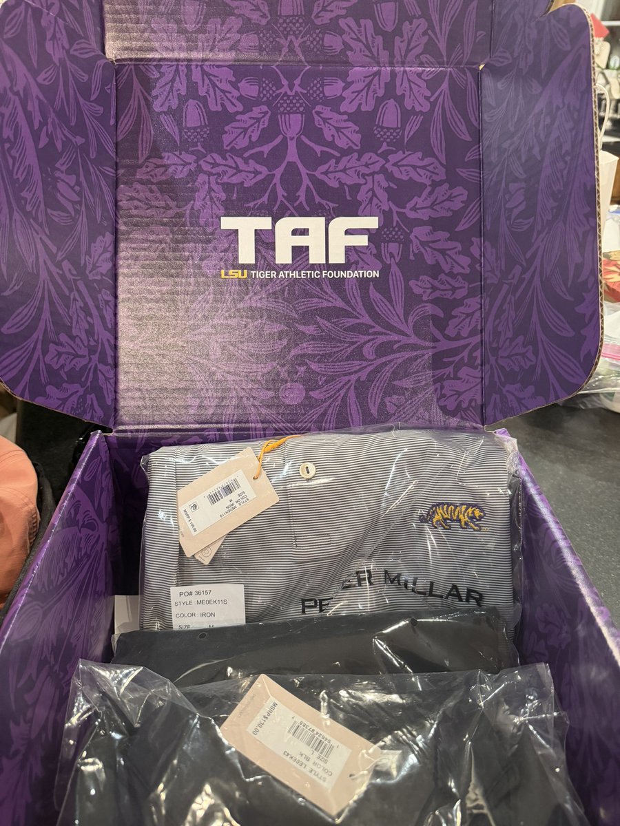 pike1452's tweet photo. Shout out to @lsutaf and @JVincent25 for the care package! https://t.co/FR5b81vimf