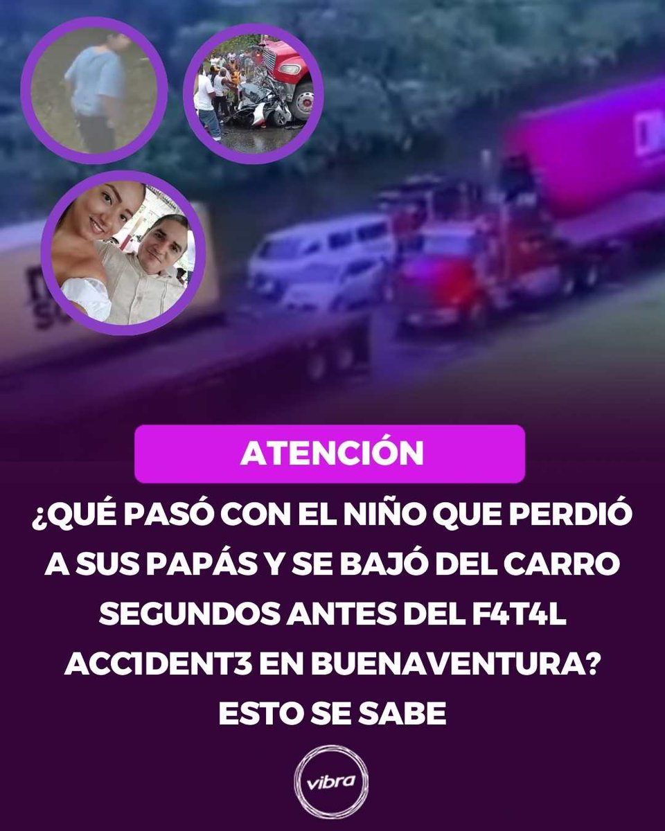 vibra_co's tweet image. Muchos colombianos están preocupados por lo sucedido con el menor tras el suceso. Esto se sabe 🤔 😱 👀  #Accidente #niño #carro #tractomulas #buenaventura 
Detalles aquí: vibra.co/?p=521701