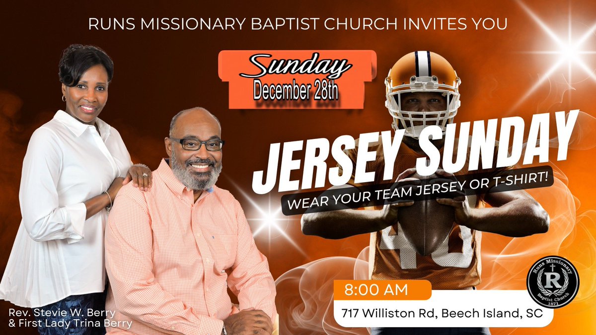 RunsChurch's tweet image. Please join us this Sunday for Jersey Sunday!
2025 "The Year of Perseverance"
#RMBC