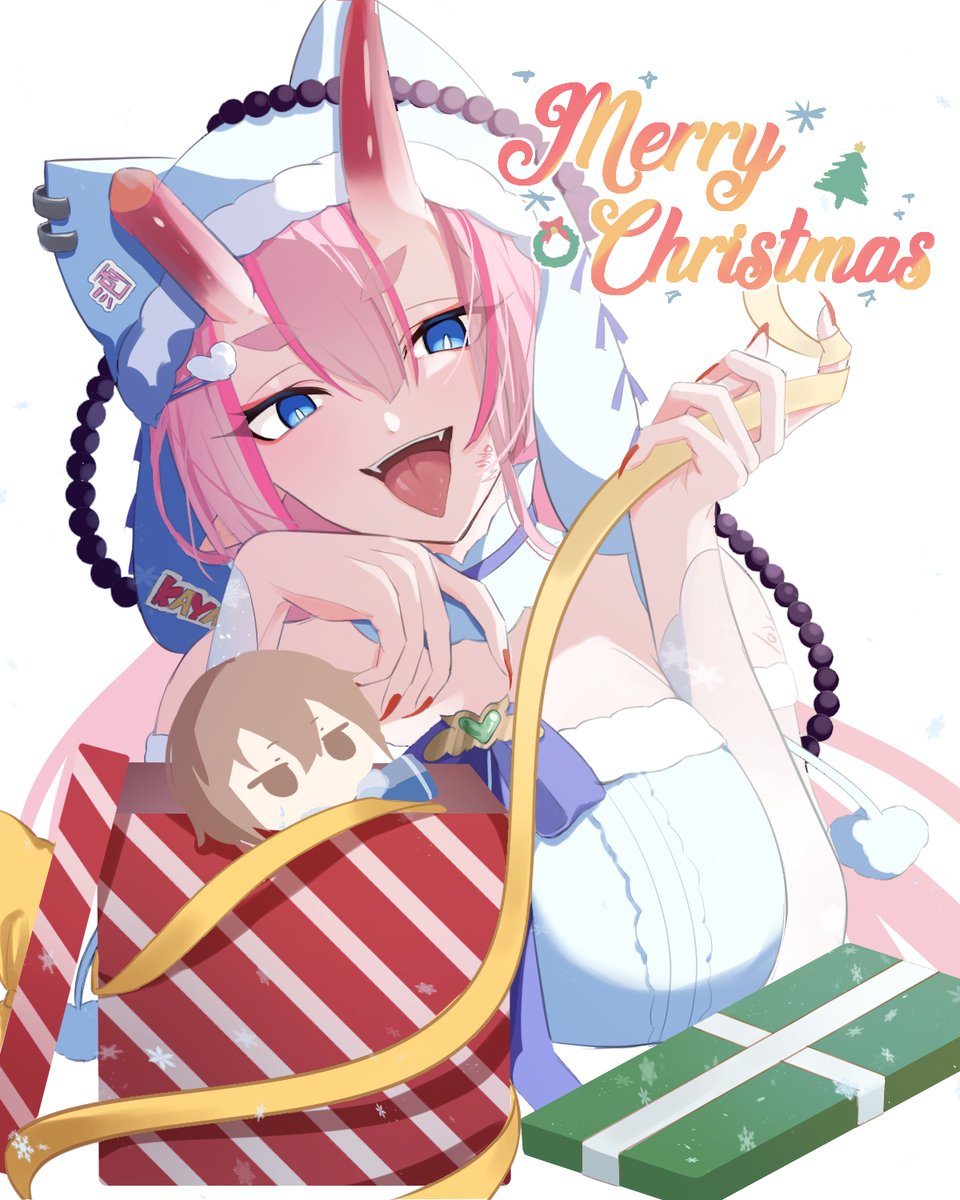 【プレゼント箱の中身は……🎁】
旦那は～ん、メリークリスマス～🎄

ずーっと良い子にしてたウチのとこにも、サンタさん🎅は来てくれると思う？

もうオトナやけど、“可愛い贈り物💝”が欲しいなあ～✨

お酒🍾をいっぱい用意して、二人きりの『スモークリスマス🤼』を楽しも～🌟

#アライアンスセージ