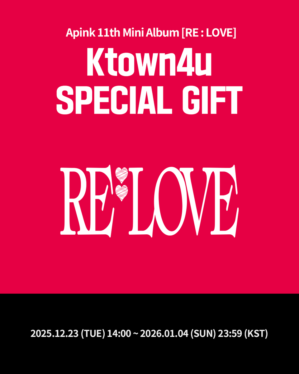 📢【 Apink 】 Apink - 11th Mini Album [RE : LOVE] ❤️Ktown4u 予約