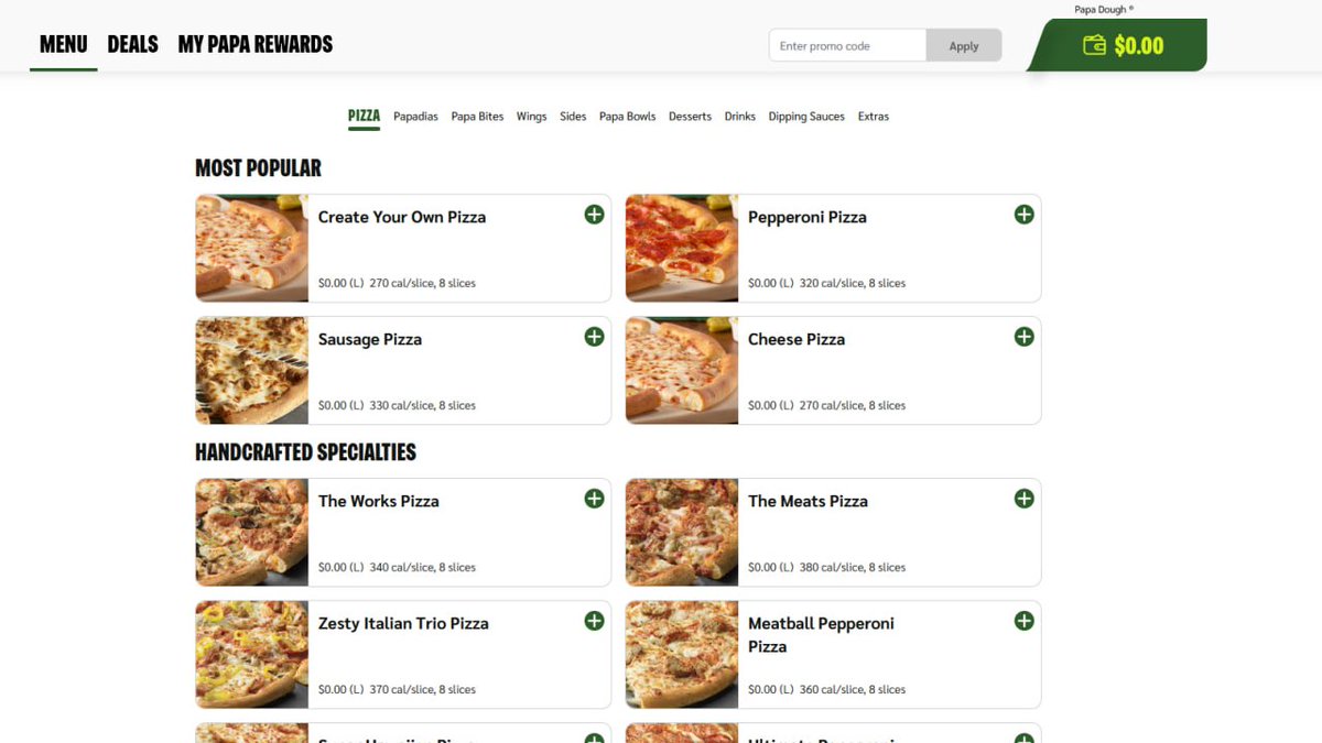 TangoWox's tweet photo. So umm @PapaJohns I think this is a bug, or are all Pizza free? Also, had to swap browsers just to order, checkout kept failing in firefox but chrome worked fine and I am awaiting my yummy pizza meal now. https://t.co/fw490q4iIk