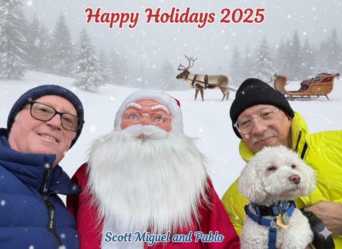 ❄️  Wishing everyone Happy Holidays and a peaceful, creative and music‑filled 2026 as we look ahead to new exciting concerts, collaborations, travel and adventures - Scott Lowe - Miguel del Aguila.