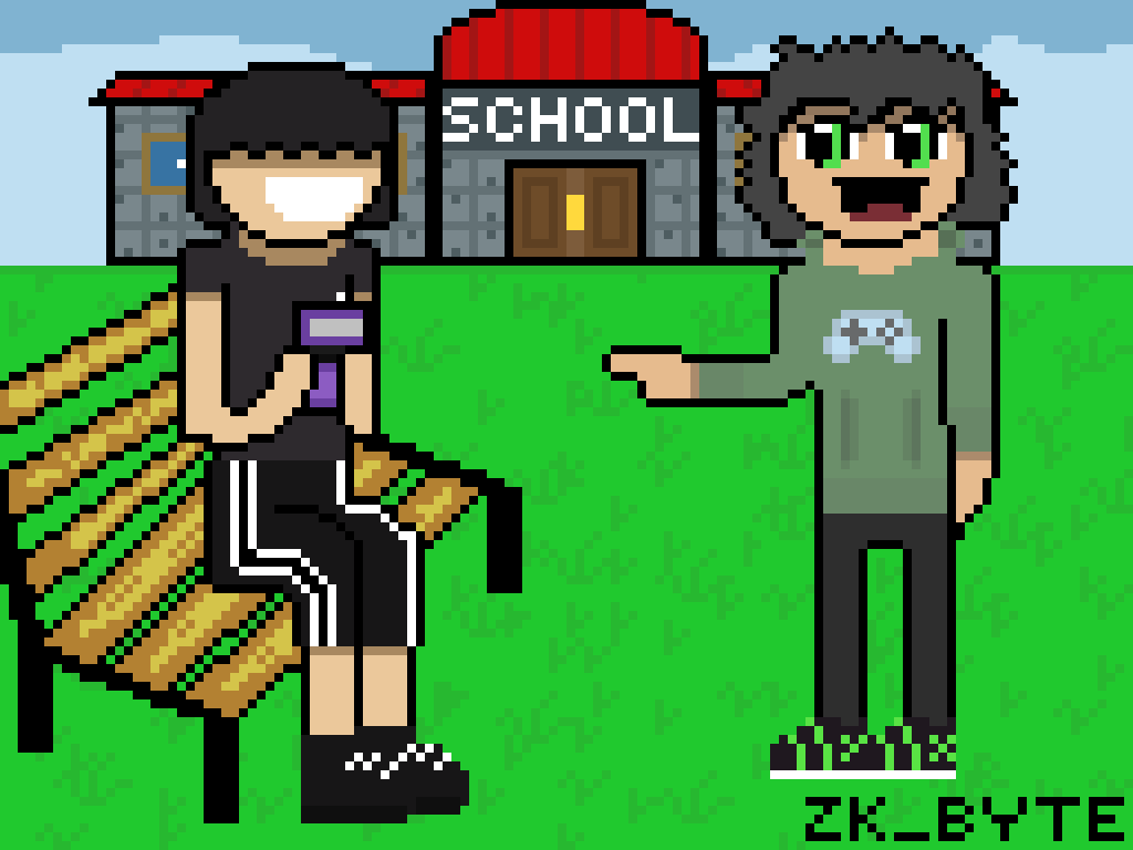 ZK_Byte92's tweet photo. Finalmente estoy de vacaciones y, puedo dedicar un poco de tiempo extra a mis dibujos, este llevo un tiempo haciendo, donde vemos a Zek conociendo a Nilo, uno de mis personajes en mi historia de Wattpad. 

Link de la historia: https://t.co/3yS2bGcsCr https://t.co/2AkhzL4vBM