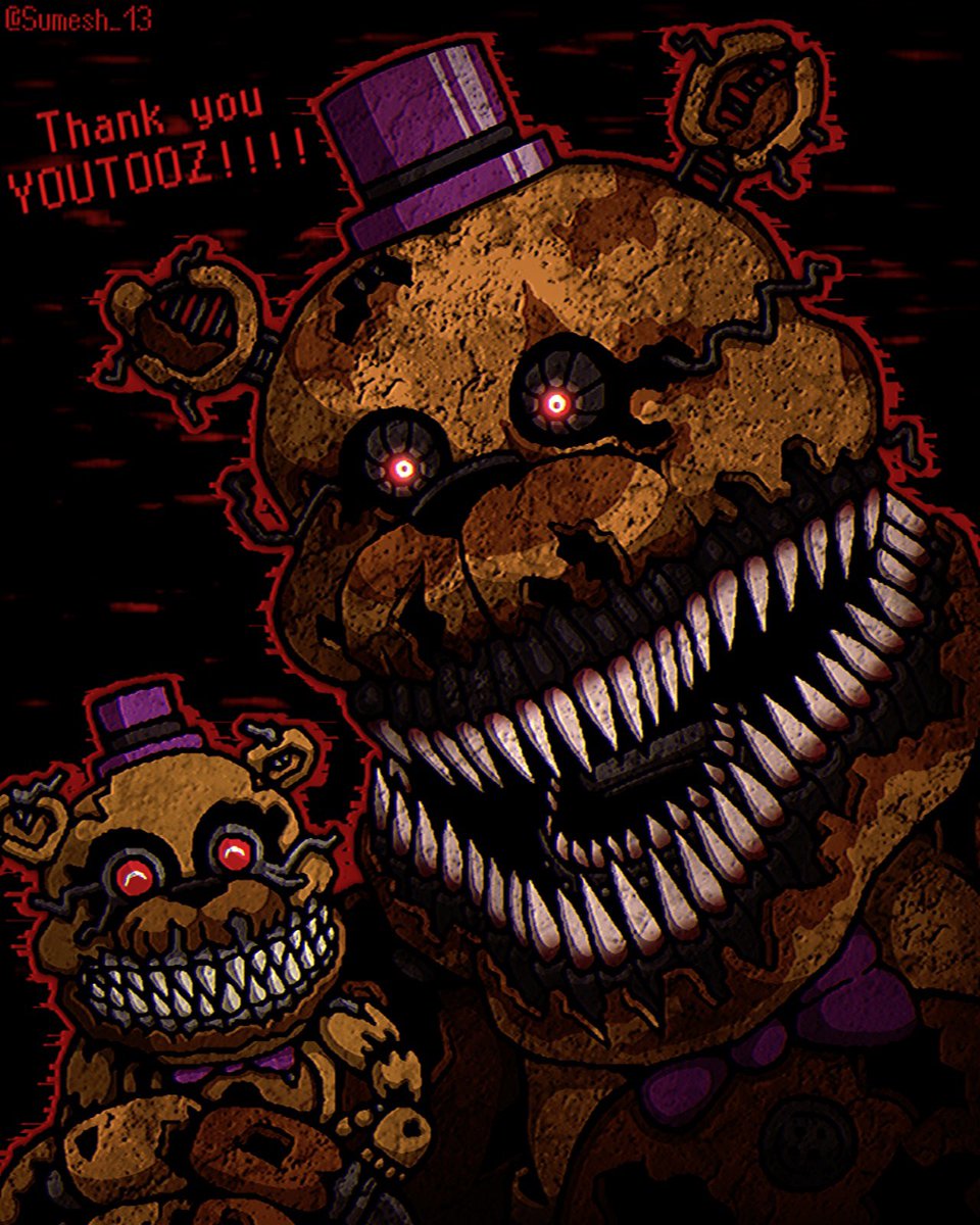 Sumesh_13's tweet image. マジで最高すぎる…‼️
商品化してくれて本当にありがとう…😭🙏✨
※過去絵再掲
#FNAF #FNAF4 #Youtooz