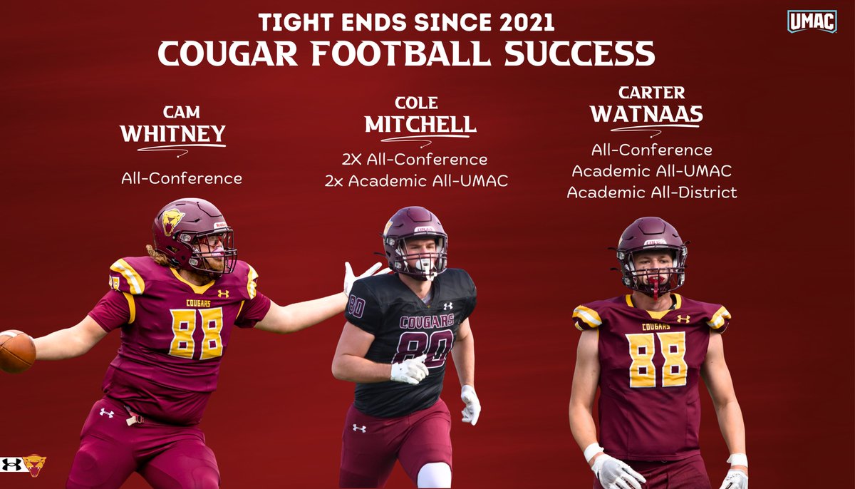 UMMFootball's tweet photo. Tight End success is the standard. 🛡️🏎️

Development. Recognition. Opportunity. 📈🏈

WHO NEXT👀📲

#TEAM #RollCougs🐾 https://t.co/lQlbVVVe0u