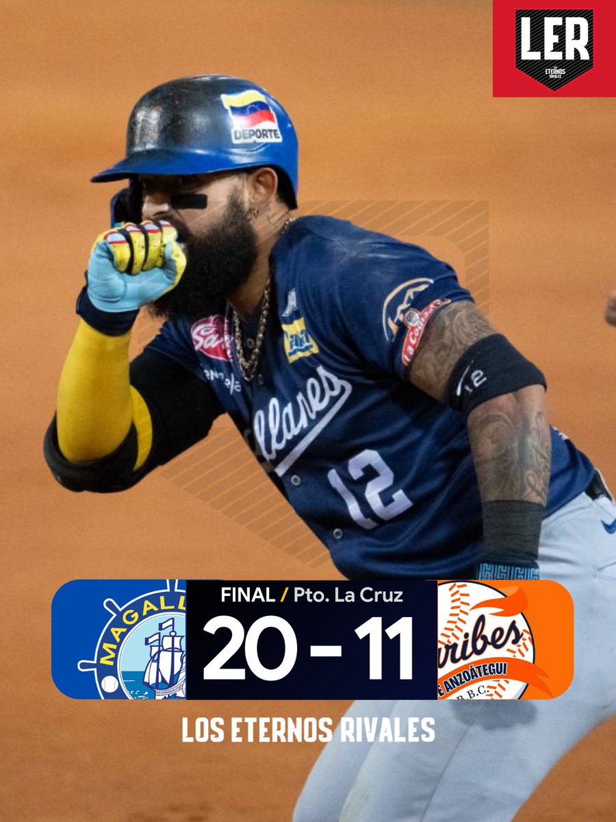 FINAL: #Magallanes 20-11 #Caribes ✅

#EternosRivales #LVBP