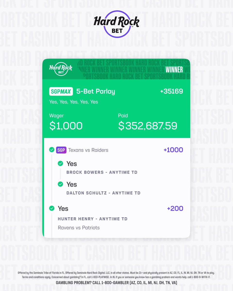 Hard Rock Bet tweet media