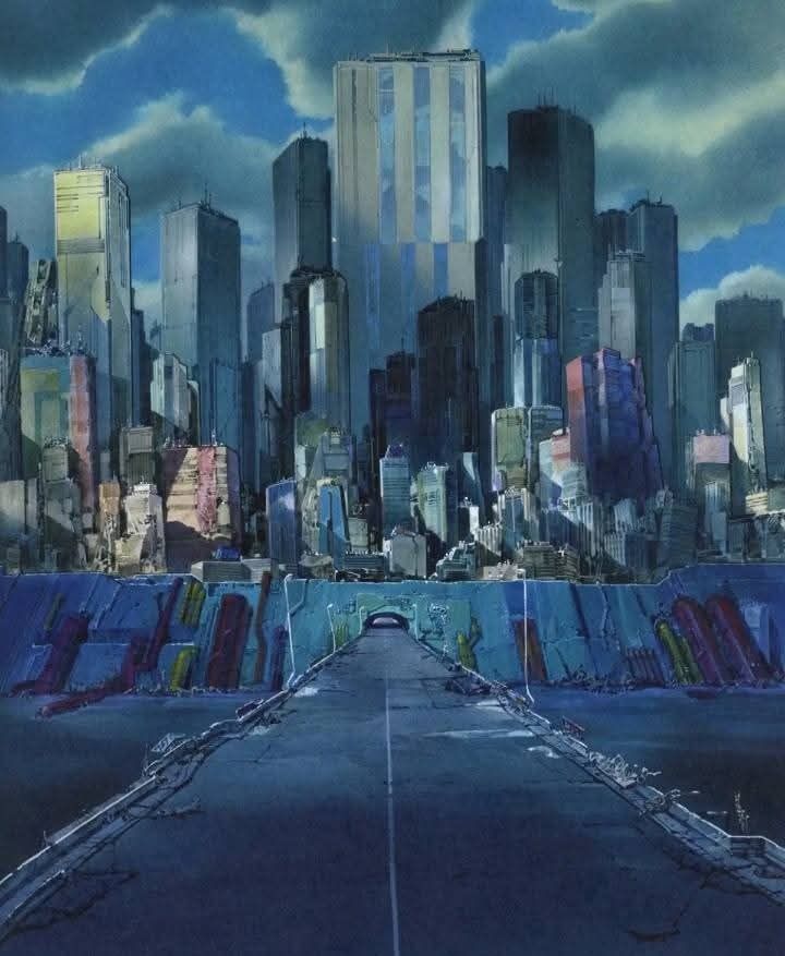 90sPiictures's tweet image. The backgrounds of Neo-Tokyo from Akira