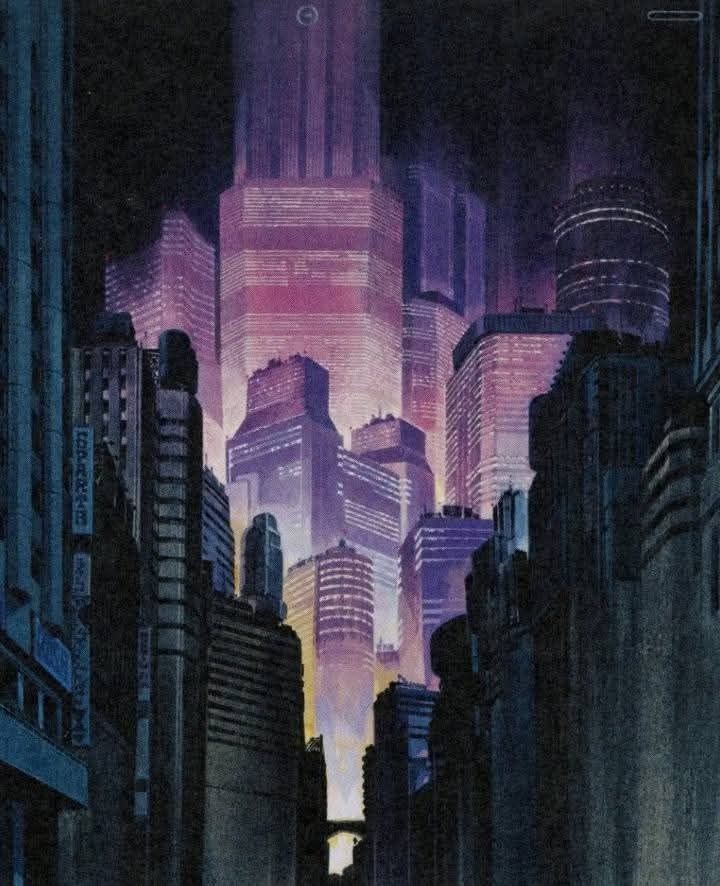 90sPiictures's tweet image. The backgrounds of Neo-Tokyo from Akira