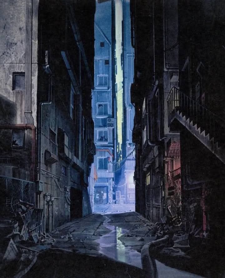 90sPiictures's tweet image. The backgrounds of Neo-Tokyo from Akira
