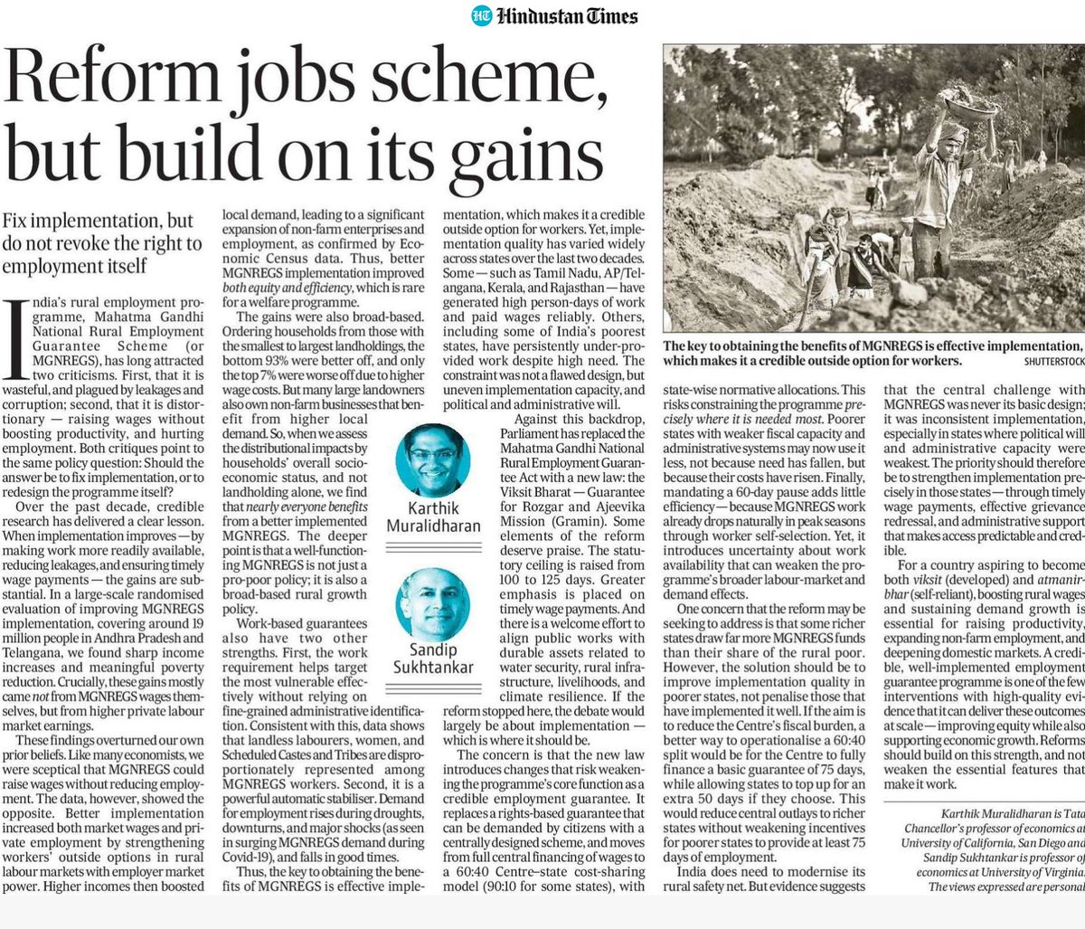 Karthik Muralidharan tweet media