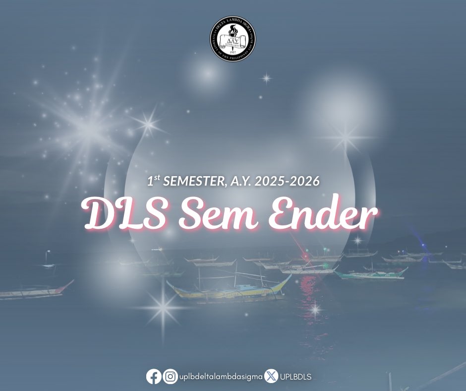 UPLBDLS's tweet photo. And just like that, the first semester of 2025-2026 has come to an end. 🥂✨

For the Lambdan sisters, this marks not just an end but a beginning—a new year, another semester of achieving even more in life. 💐

Congratulations, Sisses! Altiora Peto! 🩵🩷 https://t.co/XHuQRDv9PW