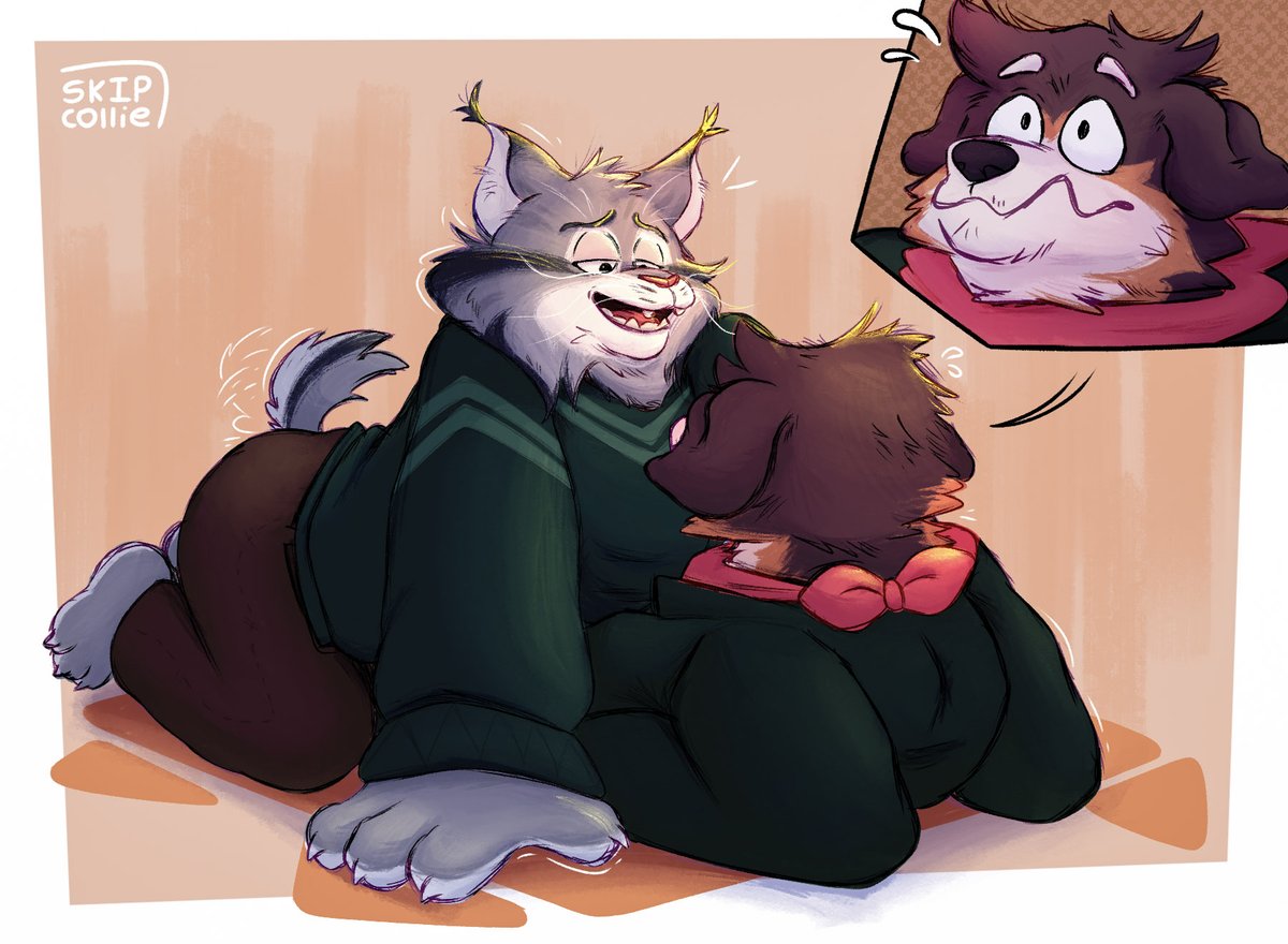 guys i'm such a freak... HAD to draw him again, got a bit carried away though.. ehe

#PawbertLynxley