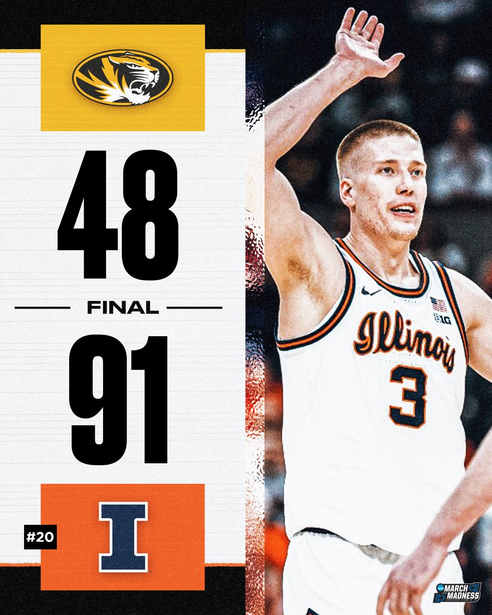No. 20 Fighting Illini cruise in St. Louis 🚢

Illinois puts up a dominant performance against Mizzou 💪