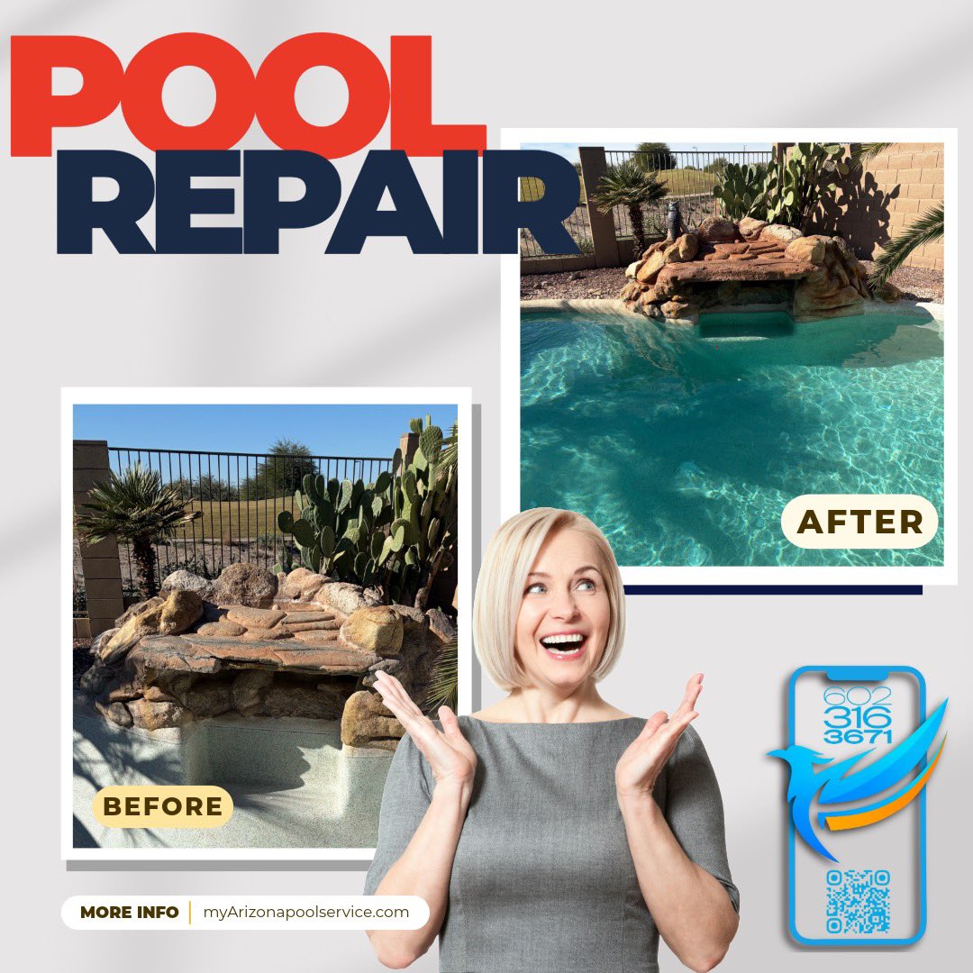 #poolrepair #waterfall