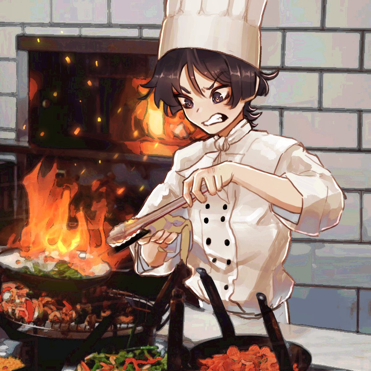 _bloomdere's tweet photo. cooking fever #scaramouche #genshinimpact https://t.co/DEA5n2DwNE