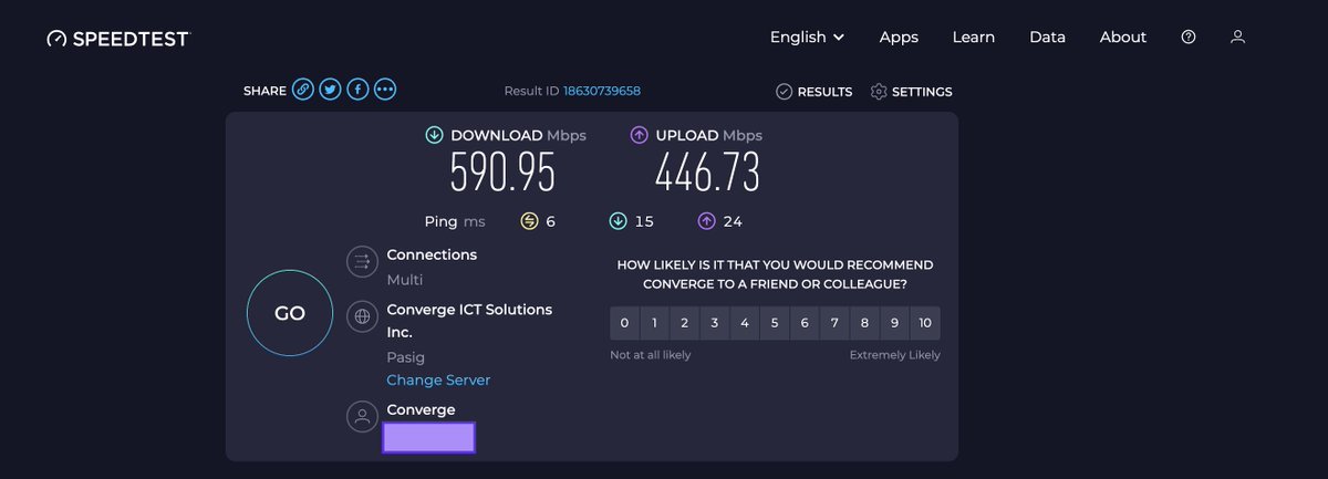 mrkdvv's tweet photo. #ConvergeFastestSpeedTestChallenge, #ConvergeSpeedtestChallenge https://t.co/YA8kEgItQG