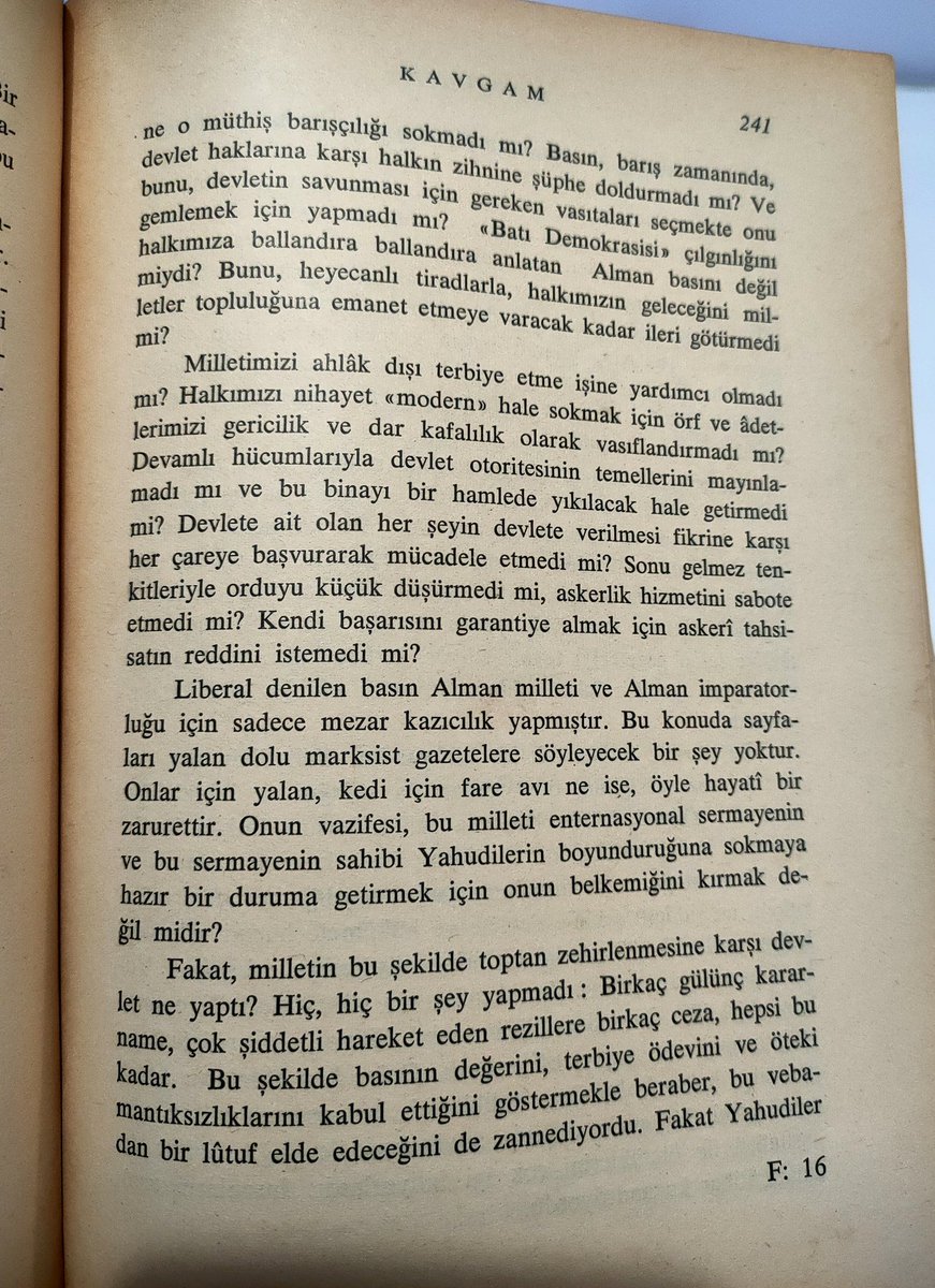 Almanya'nın yıkılışı #AdolfHitler'in tespitleri tanıdık gelmedi mi? #Kavgam