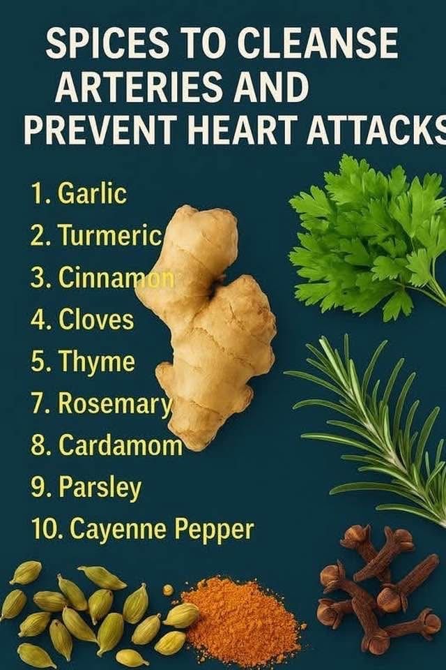 BeautyTips700's tweet image. Spices to Cleanse arteries and Prevent Heart Attacks..👍