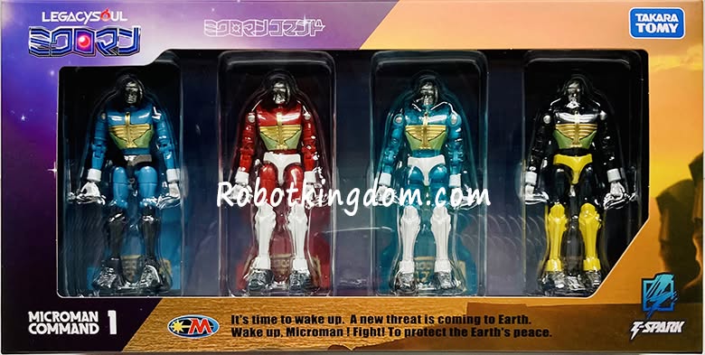 皆さんこんにちは！ 『LEGACYSOUL ミクロマン コマンド1号4体セット