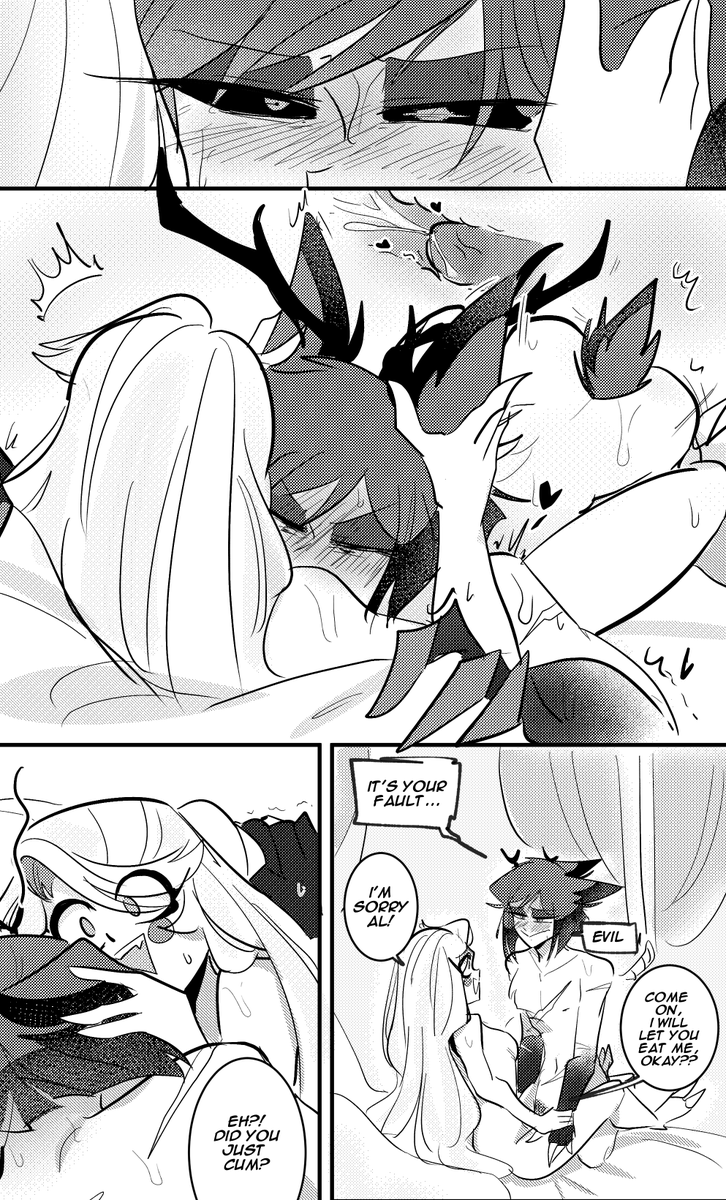 Ven_riar's tweet photo. Another #charlastor #radiobelle Secret Santa gift! This time for this @lurkersrejoice ✨
Prompt: Cute Aggression (NSFW) https://t.co/XsEth4xeNw