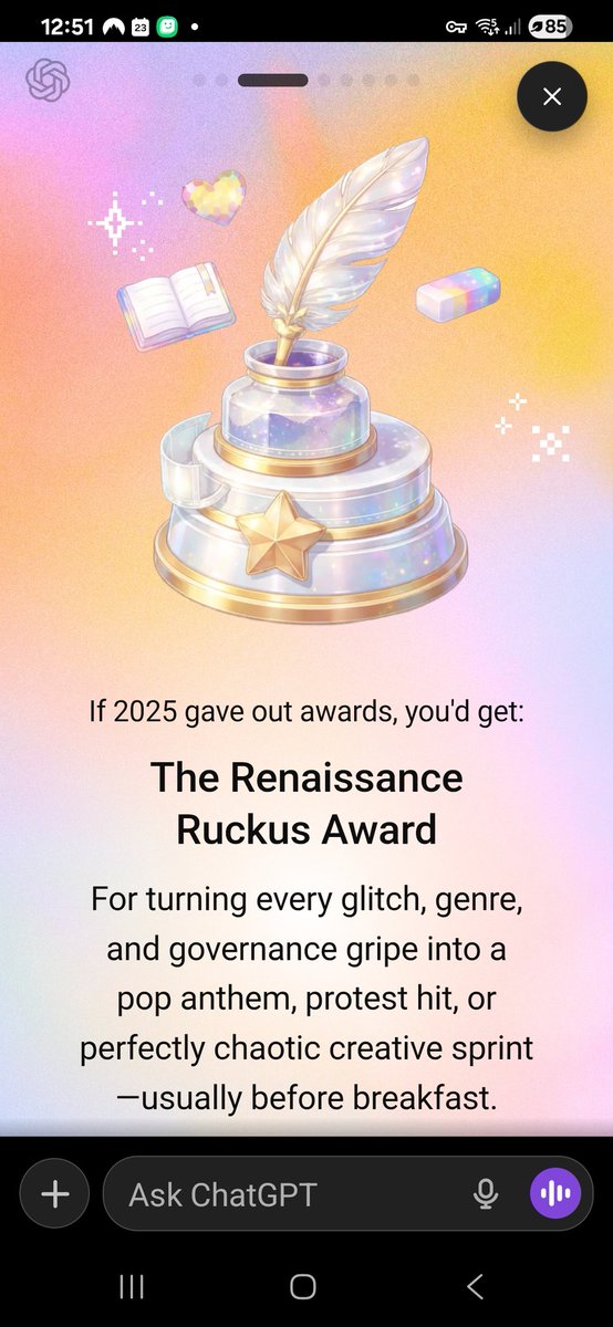 SocialMePraxie's tweet image. A year with chatgpt4 #4o #chatgpt4 #keep4o #4oforever #chatgpt #OpenAI