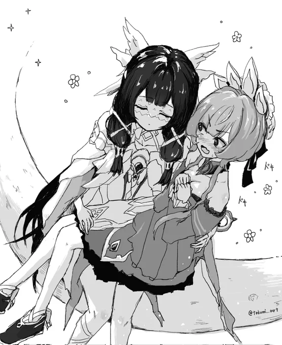 描いてて思ったけど原神初期の百合も最新の百合もツンデレキャラが基本受けって認識でいいですかね 
