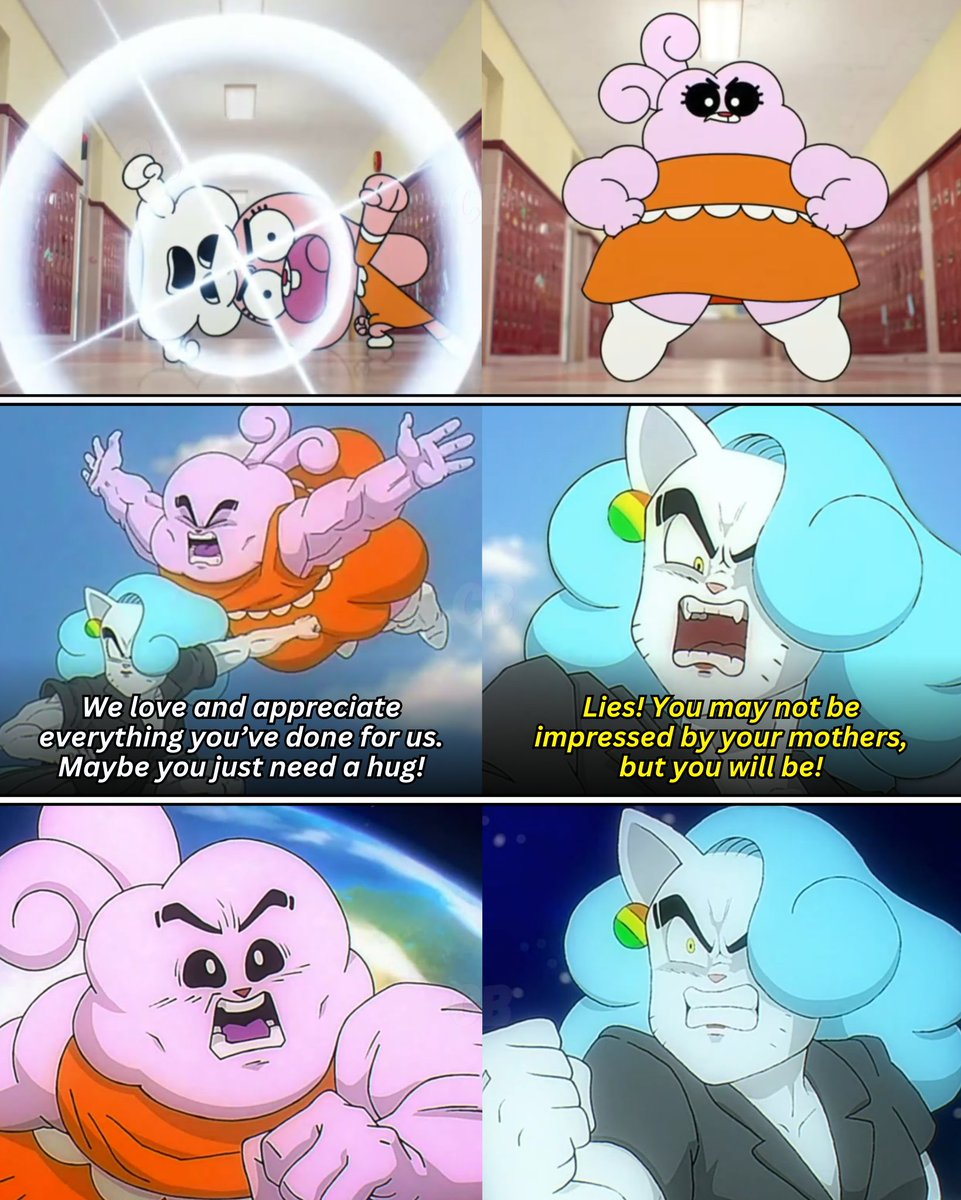 TheCartoonBase's tweet image. Anais and Masami have a fusion battle with Nicole and Yuki.