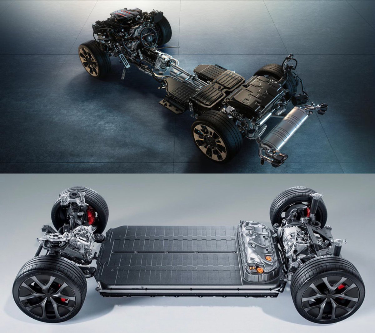 niccruzpatane's tweet image. Hybrids are the worst of both worlds. 

This Model Y Performance drivetrain has ~90% fewer parts than a BMW V8 Hybrid. 

More complexity, more weight, and more expensive.