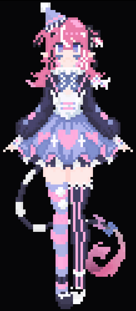 MyNameIsMine99's tweet photo. Day 10 of pixel art practice!
To celebrate her appearance in VRChat with Neuro, I wanted to attempt Camimi! It was super sweet seeing them interact together. I do have a larger project I'm currently working on, hopefully I can finish it before the end of the subathon.
#CAMILART https://t.co/mEW2r848Mx