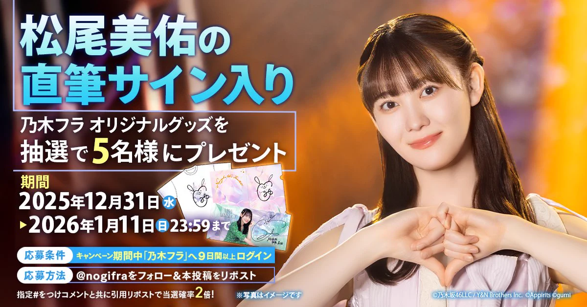 元乃木坂46 松尾美佑 直筆サイン入りチェキ 乃木フェス景品 G80v9kca4AAneeC?format=webp&