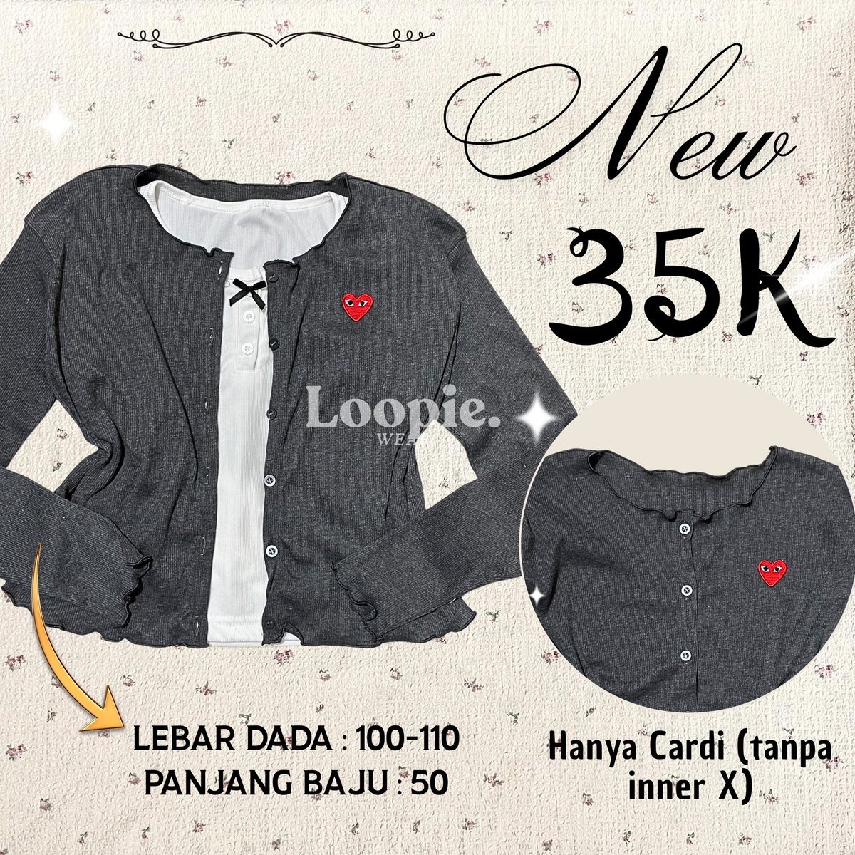 poyocloset's tweet image. CARDI NYA RESTOCK KA‼️‼️‼️‼️‼️