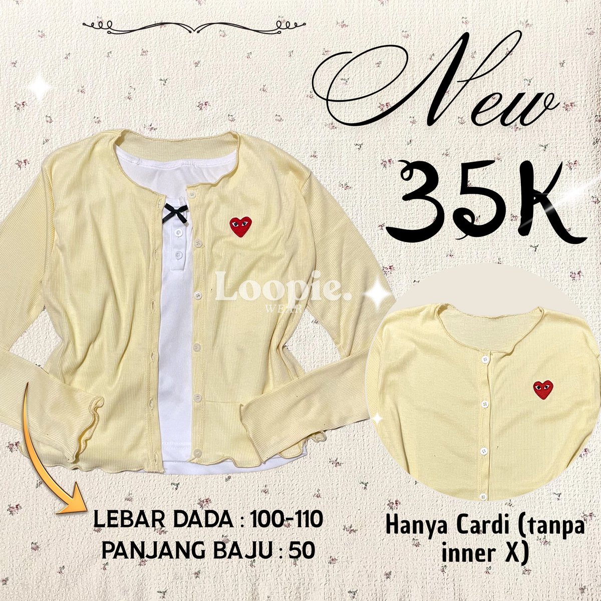 poyocloset's tweet image. CARDI NYA RESTOCK KA‼️‼️‼️‼️‼️