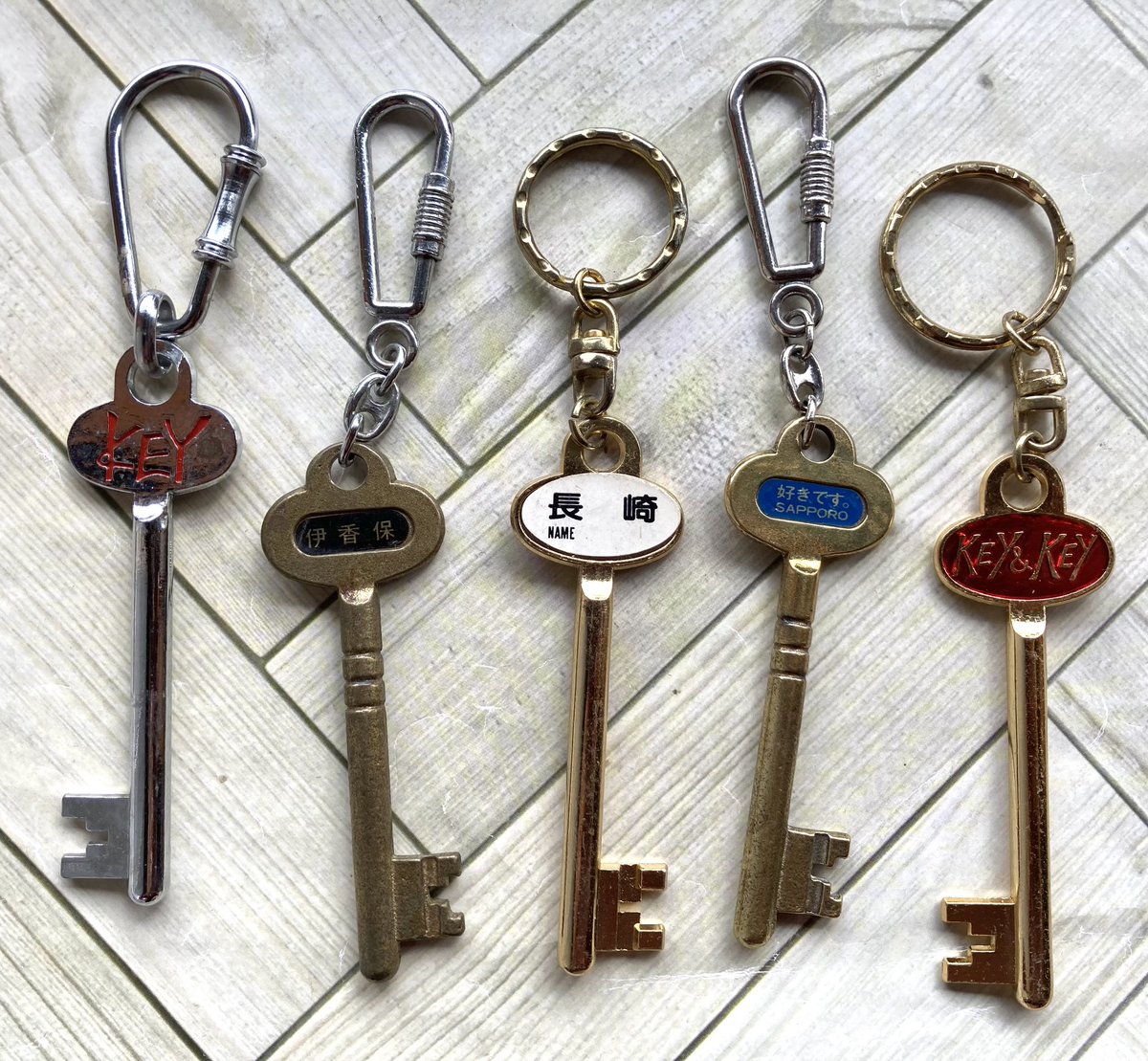 これまで集めてきた鍵型キーホルダーを少しずつ撮ってまとめておきます