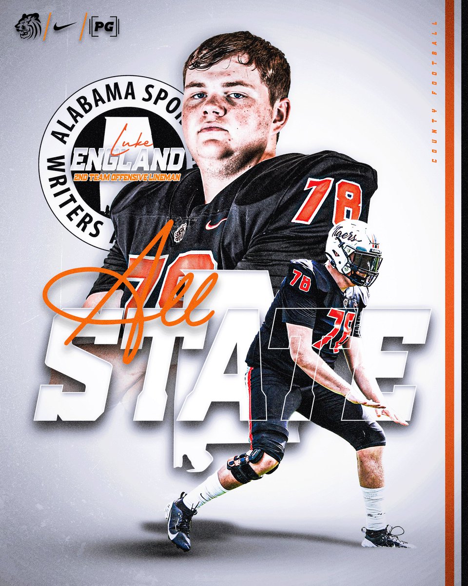 6’9/320lbs. <a href="/LukeEngland78/">Luke England</a> Dominated 6A Region 1 every Friday night. 

#SecondTeamAllState
#RecruitTheCounty 🐅 

<a href="/PORTCITYPROSPEC/">PORTCITYPROSPECTS</a> <a href="/PrepRedzoneAL/">Prep Redzone Alabama</a> <a href="/ScoutFball/">Larry Rudolph</a> <a href="/AL6AFootball/">Alabama6AFootball</a> <a href="/HallTechSports1/">Hall-Tech Sports</a> <a href="/helmet2helmt251/">Helmet2Helmet251</a> <a href="/bradyvincent_/">Coach Brady Vincent</a> <a href="/Coach_Cam71/">Coach Cam Blankenship</a> <a href="/coach_quonte/">Coach Quonte Salley</a> <a href="/CoachMMcCants/">Coach Matt McCants</a> <a href="/DrewCasa_/">Drew Casa</a>