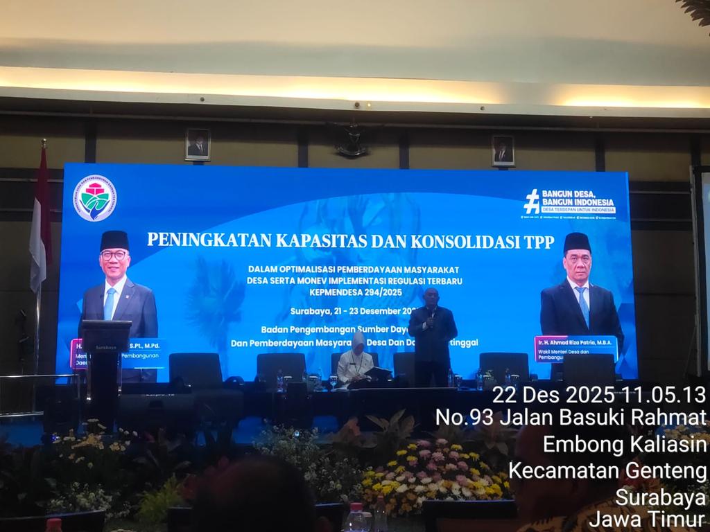 "TPP ujung tombak pembangunan desa, untuk itu harus terus meningkatkan kapasitas"

#TPPUjungTombakPembangunanDesa
#MenteriDesaPeduliTPP
#PendampingDesaUjungTombakPembangunan

<a href="/prabowo/">Prabowo Subianto</a>
<a href="/YandriSusanto/">Yandri Susanto</a>
<a href="/ArizaPatria/">Ariza Patria</a>
<a href="/KerjaSeskabRI/">Letkol Teddy Indra Wijaya</a>