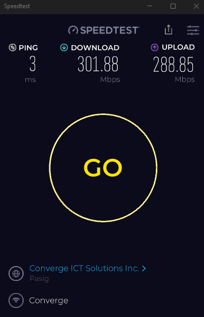 anjowz's tweet photo. #ConvergeFastestSpeedTestChallenge #ConvergeSpeedtestChallenge https://t.co/GqRqMcnOBg