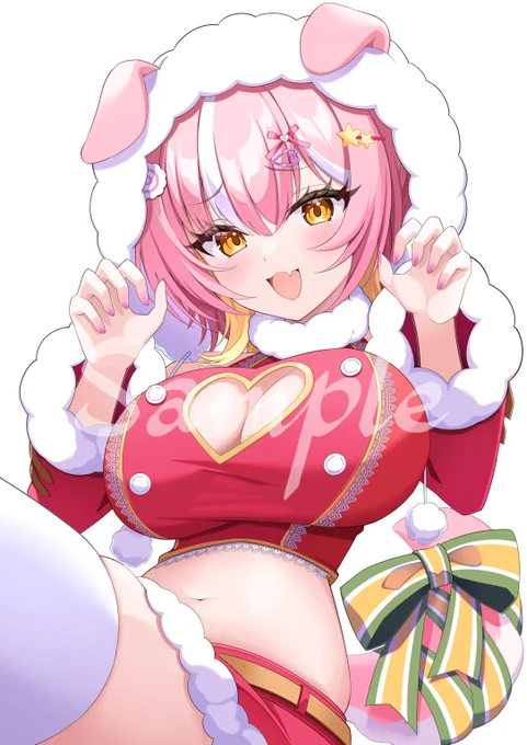 あぴゃりちゃんさんのクリスマスイラストを担当させていただきました〜!