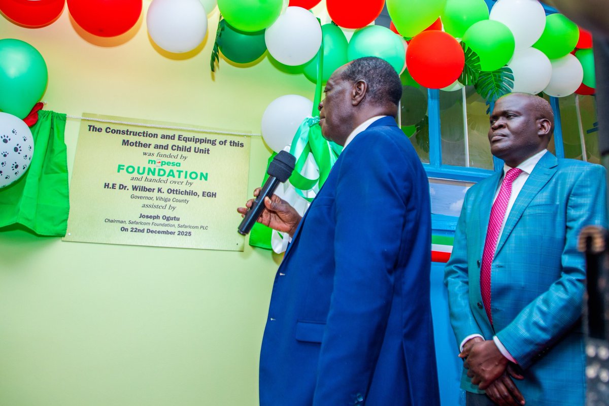 MPESA_FDN's tweet photo. @SafaricomPLC @VihigaCountyGov Yesterday marked an important milestone at Vihiga Teaching &amp; Referral Hospital as we officially handed over a constructed and fully equipped Mother &amp; Child Unit. 

#TransformingLives https://t.co/XptukkKpqO