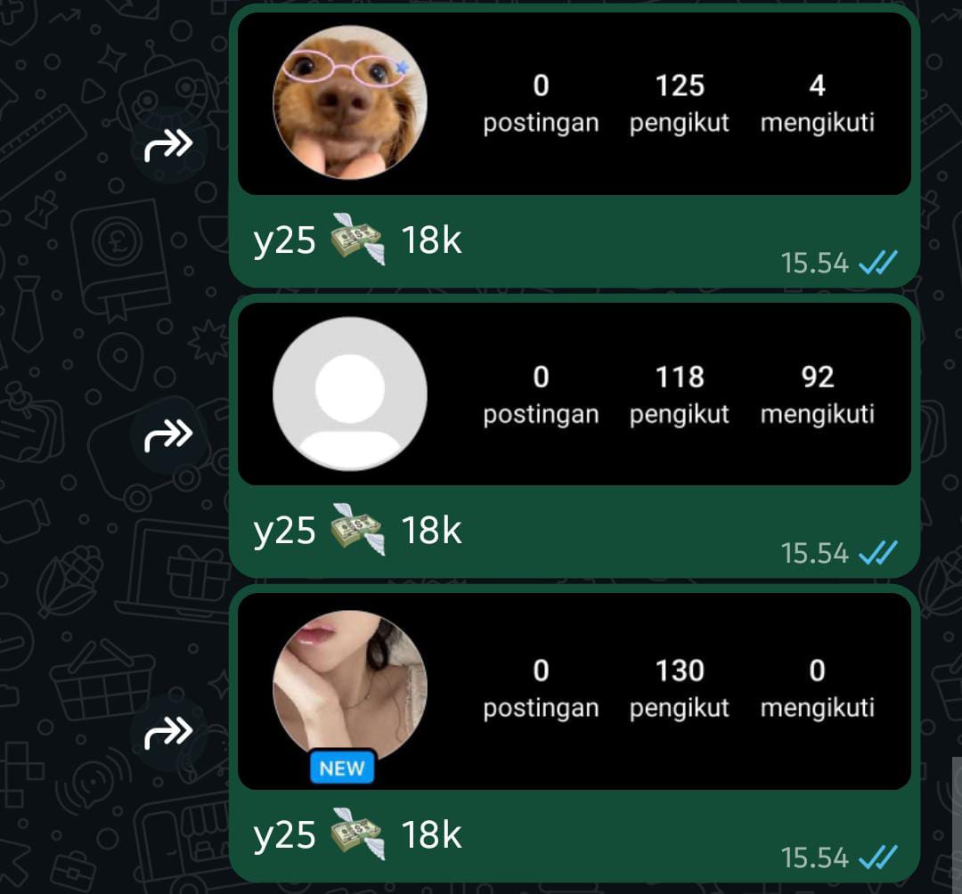 glen jual akun ig fast on wa/mention after dm tweet media