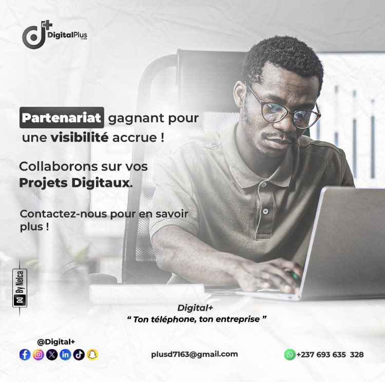 Digitalplus237's tweet image. 𝑺𝑬𝑼𝑳, 𝑶𝑵 𝑽𝑨 𝑽𝑰𝑻𝑬. 𝑬𝑵𝑺𝑬𝑴𝑩𝑳𝑬, 𝑶𝑵 𝑽𝑨 𝑷𝑳𝑼𝑺 𝑳𝑶𝑰𝑵 ! 🚀 

Partenariat gagnant pour une visibilité qui explose ! Expertise digitale + votre vision = succès au sommet ! 

👉 Contactez-nous en DM !#DigitalMarketing #Partenariat #Visibilité #ProjetsDigitaux