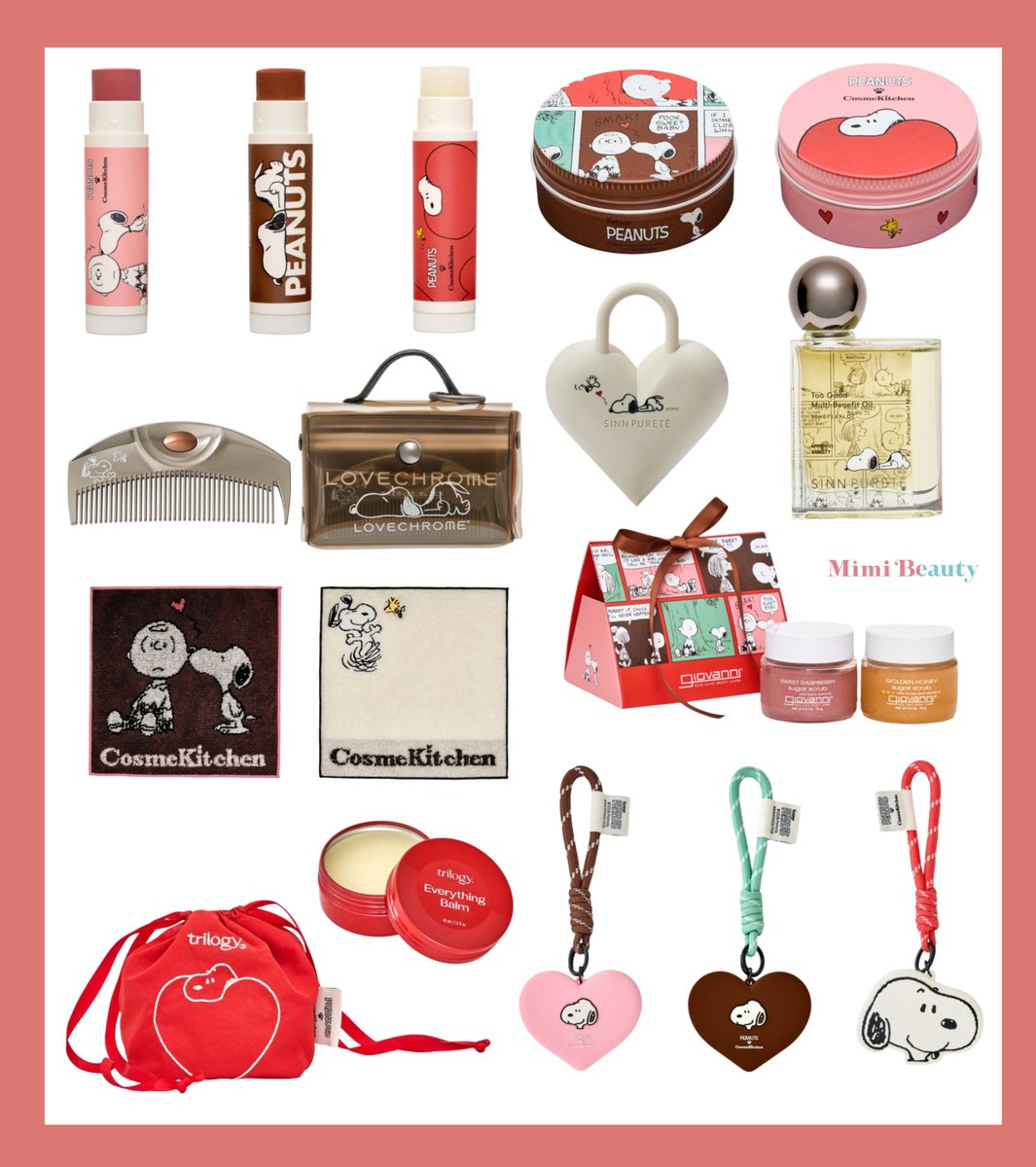 コスメキッチンからスヌーピーコスメが続々と登場❤️ 丸缶に入った