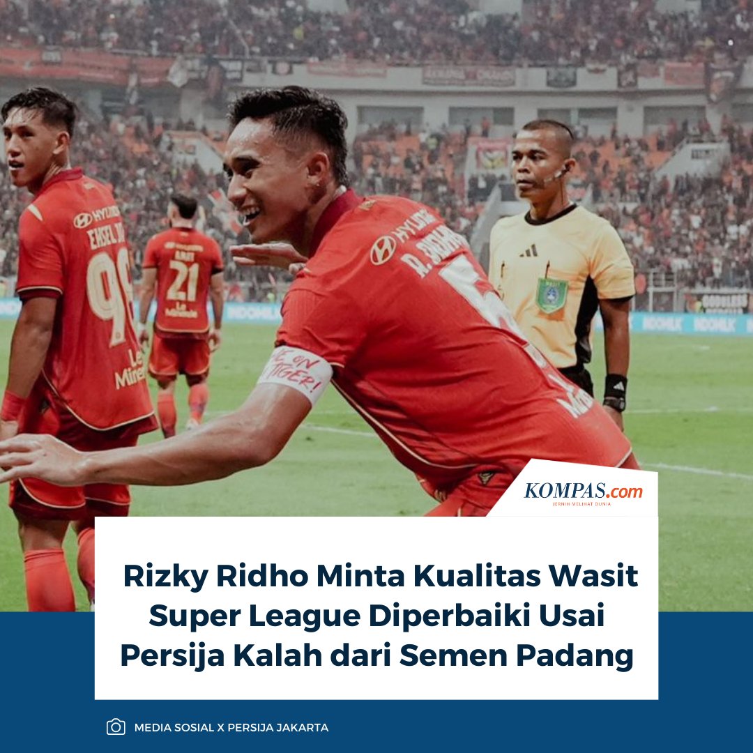 sportskompascom's tweet photo. Rizky Ridho menyoroti keputusan wasit yang merugikan Persija.

"Kalau Super League harus bisa lebih baik lagi dan semua orang di sini harus sadar diri dan mengevaluasi," kata Rizky Ridho.

Baca selengkapnya: https://t.co/WWImpn63iL 

~RS  #RizkyRidho #SuperLeague #Wasit https://t.co/J2b4OgQWaZ