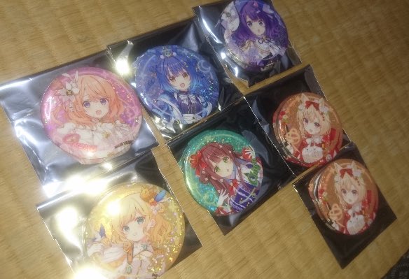 交換募集】 ご注文はうさぎですか？ アトレ秋葉原 缶バッジ 譲→ホロの