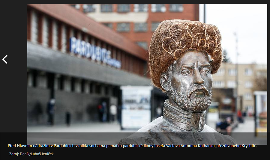 Ještě nenastoupil na ministerstvo a už má svou vlastní sochu. 
Pardubický Krychlič by se dmul pýchou, kam to jeho následovník dotáhl!
idnes.cz/pardubice/zpra…